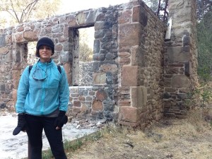 Keller House. A hunting cabin built in 1904 out of stone & tin to withstand fire.