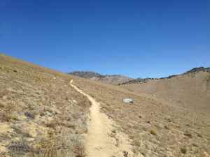 Hot dry ascent out of the Mojove Desert valley.