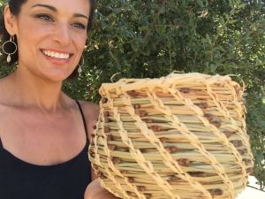 I bought instructions for making pine needle baskets at the Lassen Volcanic NP Visitor Center. I made this with my own two hands! Its probably because according to Ancestry.com I'm at least 47% Native American. I'm a natural!